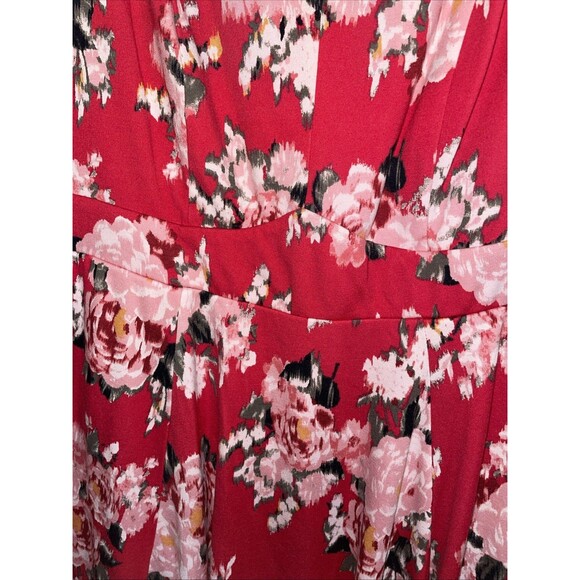 Torrid Dress Womens 22 Floral Lined Sleeveless Colorful Sleeveless Flare Zip Up - Picture 4 of 11